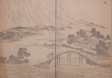 japancoll-p125-hokusai-rain-storm-over-a-bridge-9029・・北斎「雨」