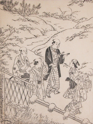 japancoll-p125-sukenobu-woman-with-a-bird-cage-7767元文０６・・西川祐信（「八番」「左」「松虫」）