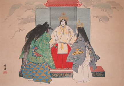 japancoll-p145-kogyo-ema--the-votive-tablets-10161・・耕漁（『能画大鑑』）