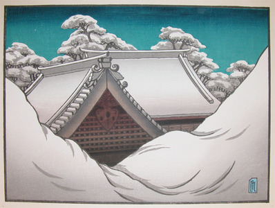 japancoll-p1500-miller-snow-on-the-temple-roof-7120・・リリアン・メイ・ミラー