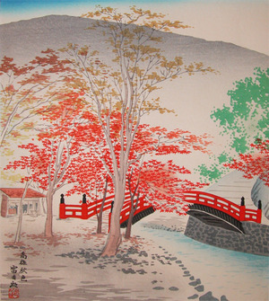 japancoll-p185-tokuriki-autumn-color-of-takao-5815・・徳力富吉郎「高雄秋色」