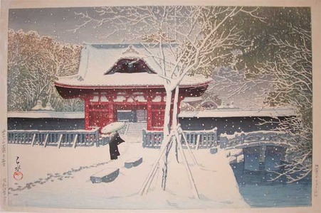 japancoll-p3800-hasui-snow-at-shiba-park-9577昭和０６・・巴水「芝公園の雪」