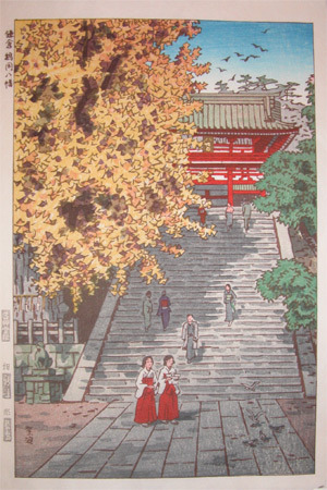 japancoll-p395-shiro-kamakura-tsuruoka-hachiman-shrine-1278・・紫浪「鎌倉鶴岡八幡」