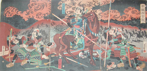 japancoll-p625-yoshimori-battle-between-kai-and-echigo-4667元治０１・08・芳盛「甲越大合戦」「武田左馬之助」