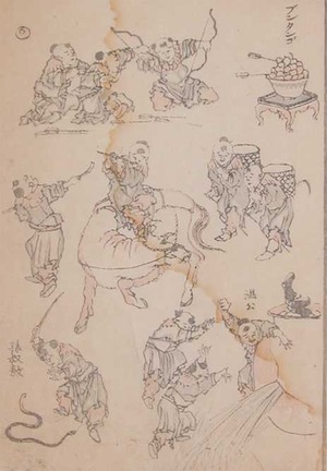 japancoll-p65-hokusai-children-11215・・北斎「ブンタンゴ」「温公」「孫叔赦」