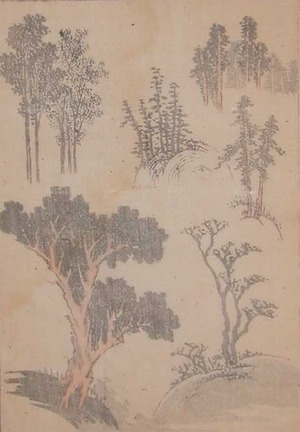 japancoll-p65-hokusai-trees-11190文化１１・・北斎