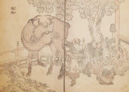 japancoll-p725-hokusai-camel-10222・・北斎「駱駝」