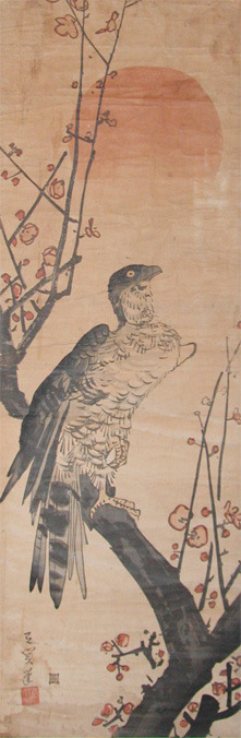 japancoll-p845-goseki-eagle-and-plum-blossoms-5293・・呂関ヵ
