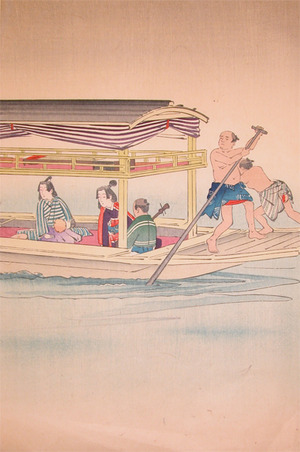 japancoll-p85-kiyochika-boat-8125明治２９・04・清親（「花もよふ」）（「承応万治ノ頃」）