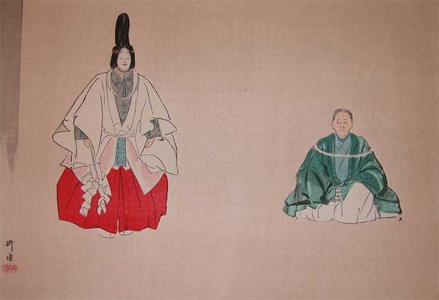 japancoll-p95-kogyo-makiginu--the-rolls-of-silk-10151・・耕漁（『能画大鑑』）