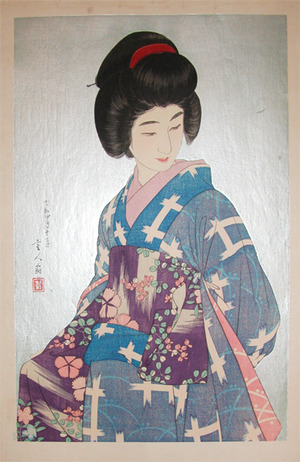 japancoll-p9800-kotondo-woman-in-blue-kimono-5047昭和・清忠〈5〉