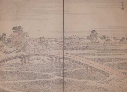 japancoll-p99-hokusai-bull-crossing-bridge-9032・・北斎「田ン舎ノ橋」