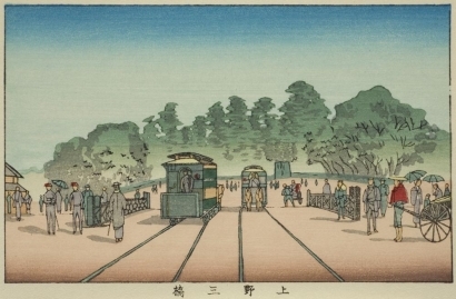 Inoue Yasuji: Streetcars at Ueno Sanashi - Art Gallery of Greater Victoria