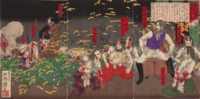 月岡芳年: The Last of Kagoshima Rebellion - Art Gallery of Greater Victoria