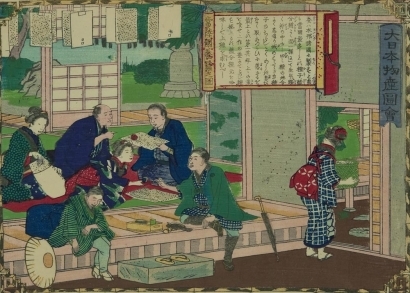 Utagawa Hiroshige III: Eggs of Silk Worms - Art Gallery of Greater Victoria