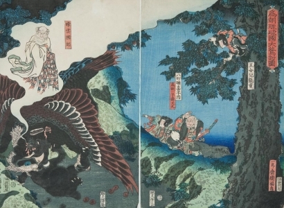 Utagawa Kunifuku: Death of the Phoenix - Art Gallery of Greater Victoria