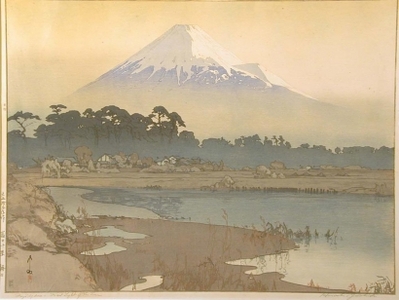 吉田博: Fujiyama, First Light of the Sun - Art Gallery of Greater Victoria