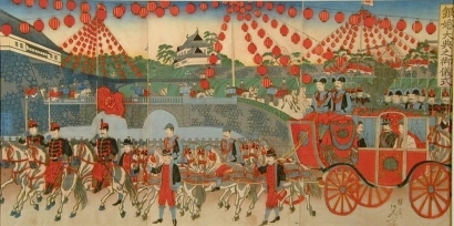 渡辺延一: Celebration of the Emperor Meiji's Silver Wedding Anniversary - Art Gallery of Greater Victoria