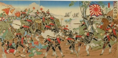 Toyohara Chikanobu: The Fall of Jinzhou - Art Gallery of Greater Victoria