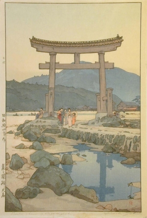 吉田博: Benten Shrine at Nezugaseki - Art Gallery of Greater Victoria