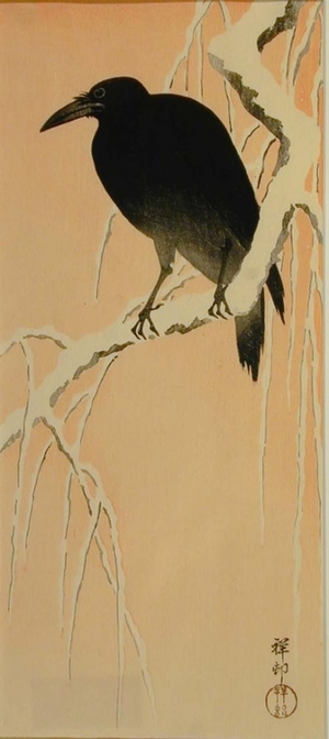 小原古邨: Crow - Art Gallery of Greater Victoria