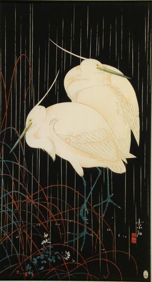 Soseki: Herons in Rain - Art Gallery of Greater Victoria