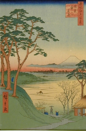 Utagawa Hiroshige: Elder's Tea Shop, Megura - Art Gallery of Greater Victoria