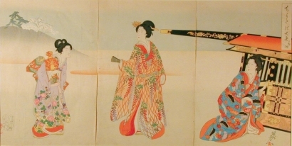 Toyohara Chikanobu: Palanquin - Art Gallery of Greater Victoria