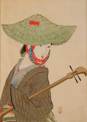 Takeuchi Keishu: Shamisen Player - Art Gallery of Greater Victoria