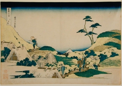 葛飾北斎: Fuji from Shimo Meguro #25 - Art Gallery of Greater Victoria