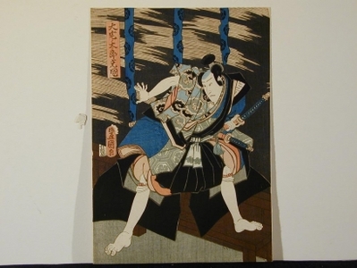 Japanischer Druck "Kabuki Scene" von Utagawa Kunisada, 歌川国貞 (Utagawa Kunisada )