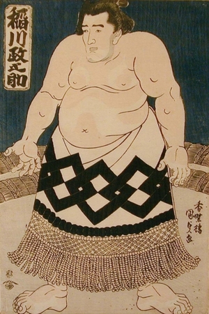 歌川国貞: Sumo Wrestler - Art Gallery of Greater Victoria