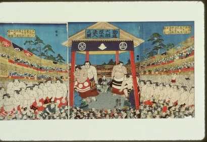 Utagawa Kuniyoshi: Parade of Sumo Wrestlers - Art Gallery of Greater Victoria