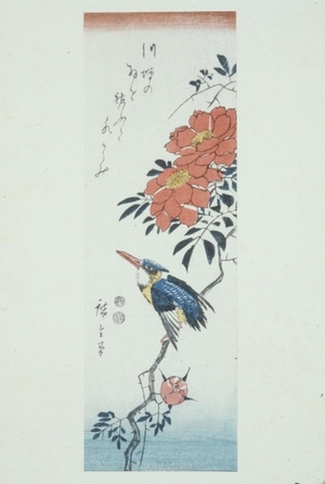 Utagawa Hiroshige: Kingfisher on Flowering Branch - Art Gallery of Greater Victoria