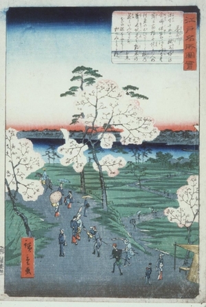 Utagawa Hiroshige II: Sumidagawa, Cherry Blossom Viewing - Art Gallery of Greater Victoria