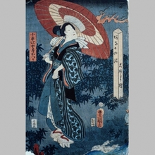 Utagawa Kunisada: Woman Visited by Fire - Art Gallery of Greater Victoria