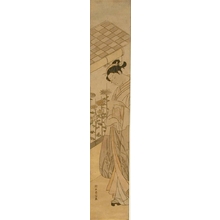 Suzuki Harunobu: Beauty by a Bed of Chrysanthemums - Art Gallery of Greater Victoria