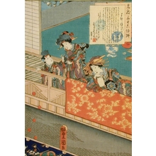 Utagawa Kunisada, 歌川国貞 (Utagawa Kunisada )创作的日本版画《One of Thirty-Six Famous Beauties》