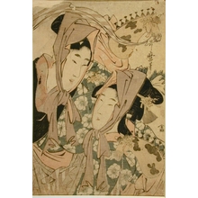 Japanese Print "Woman Performing Hobby Horse Dance" by Kitagawa Utamaro, 喜多川歌麿 (Kitagawa Utamaro)