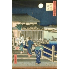 Utagawa Hiroshige II: Night View of Takanawa - Art Gallery of Greater Victoria
