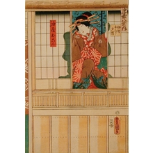 Utagawa Kunisada, 歌川国貞 (Utagawa Kunisada )创作的日本版画《Osan》