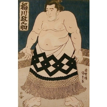 Estampe japonaise "Sumo Wrestler" par Utagawa Kunisada, 歌川国貞 (Utagawa Kunisada )