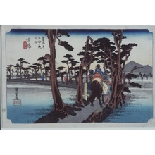 歌川広重: Yoshiwara, Fuji to Left - Art Gallery of Greater Victoria