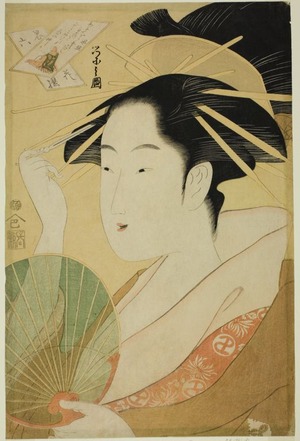 Hosoda Eishi: A Selection of Six Flowers - A Parody Rokkasen (Yatsushi rokkasen): Bishop Henjo - Art Institute of Chicago
