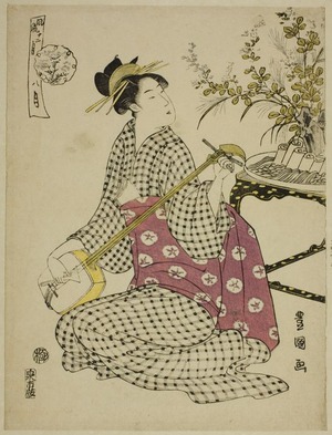 Utagawa Toyokuni I: The Eighth Month, Calendar of Elegance (Furyu junikagetsu) - Art Institute of Chicago