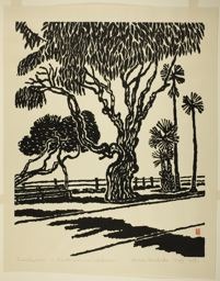 Hiratsuka Un'ichi: Eucalyptus, Santa Monica, California - シカゴ美術館