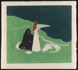Edvard Munch: Two Women on the Shore - シカゴ美術館
