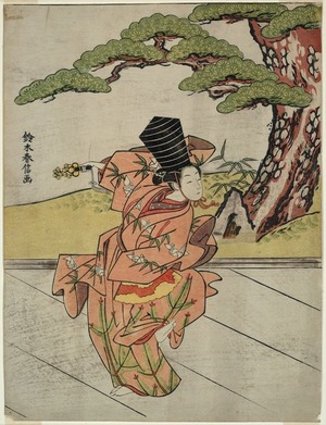 Suzuki Harunobu: The Sanbaso Dancer - Art Institute of Chicago