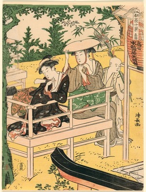 鳥居清長: Takata from the series Ten Summer Scenes in Edo (Edo natsu jikkei) - シカゴ美術館
