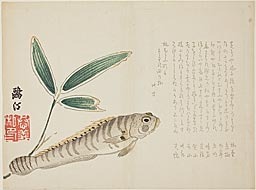 Maezawa Ohtei: Fish and Bamboo - Art Institute of Chicago